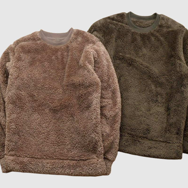 TEXTURED FLEECE PULLOVER