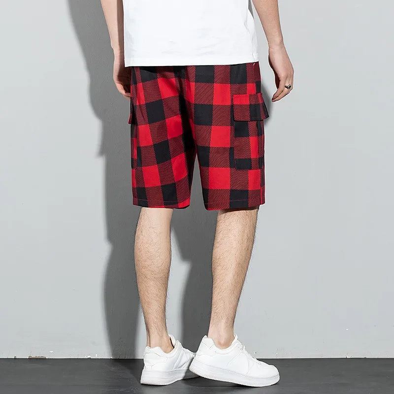 RIDGEWAY PLAID CARGO SHORTS