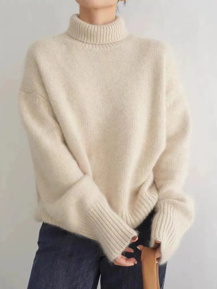 ISABELLA CASHMERE HIGH-NECK SWEATER