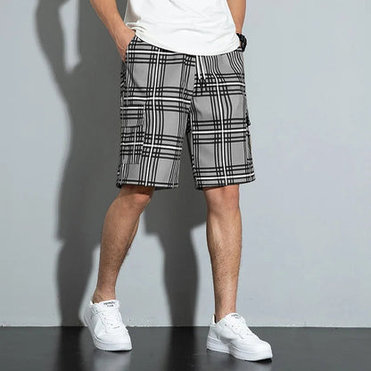 RIDGEWAY PLAID CARGO SHORTS