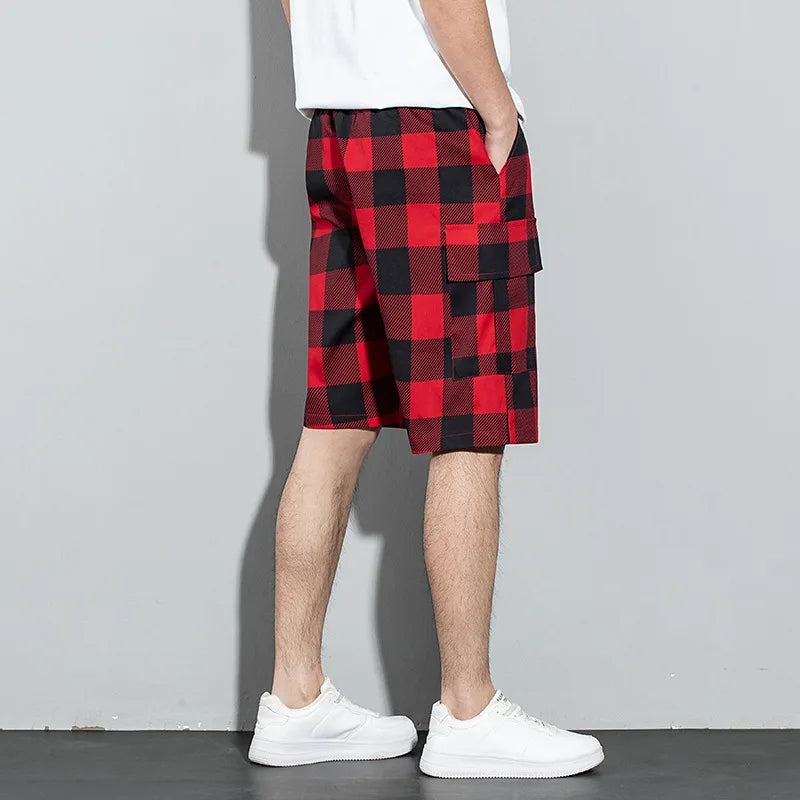 RIDGEWAY PLAID CARGO SHORTS