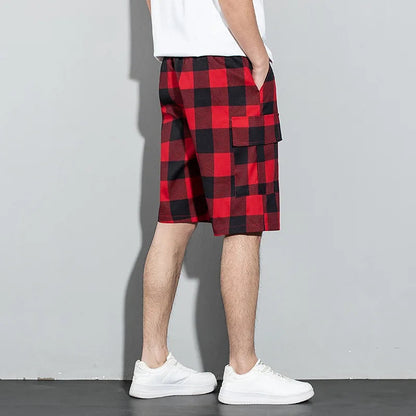 RIDGEWAY PLAID CARGO SHORTS