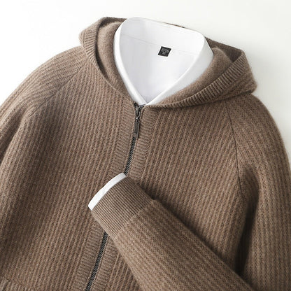SORRENTO CASHMERE ZIP HOODIE