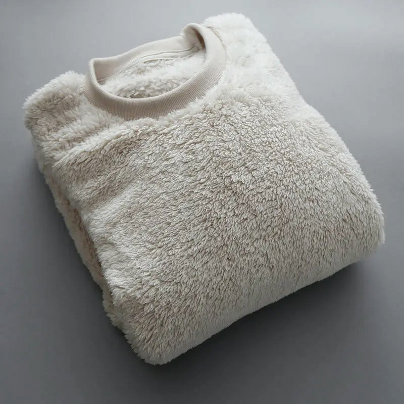 TEXTURED FLEECE PULLOVER