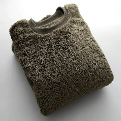 TEXTURED FLEECE PULLOVER