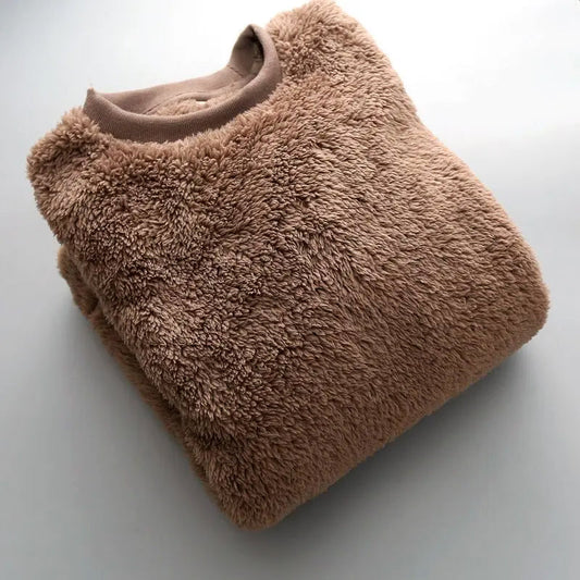 TEXTURED FLEECE PULLOVER