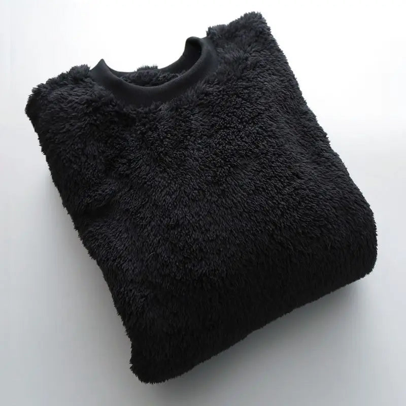 TEXTURED FLEECE PULLOVER