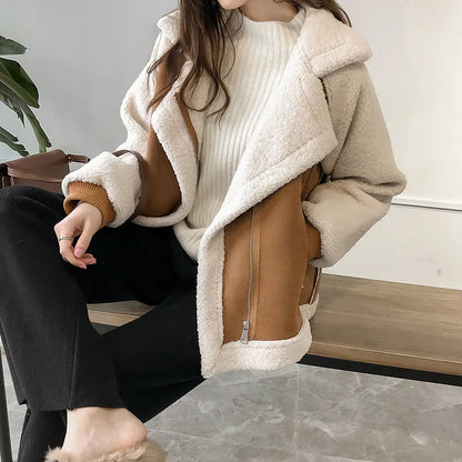 SERENYA SHEARLING JACKET