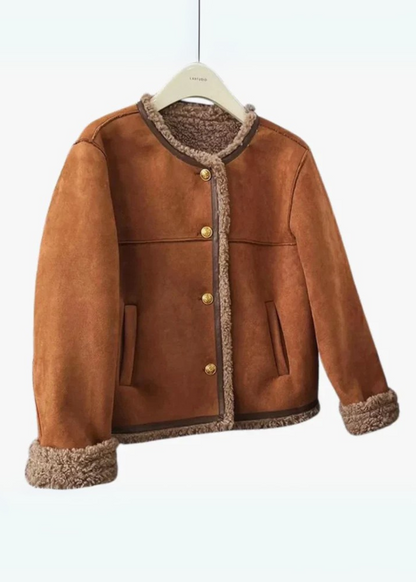 RUBY COSY SHEARLING-LINED JACKET