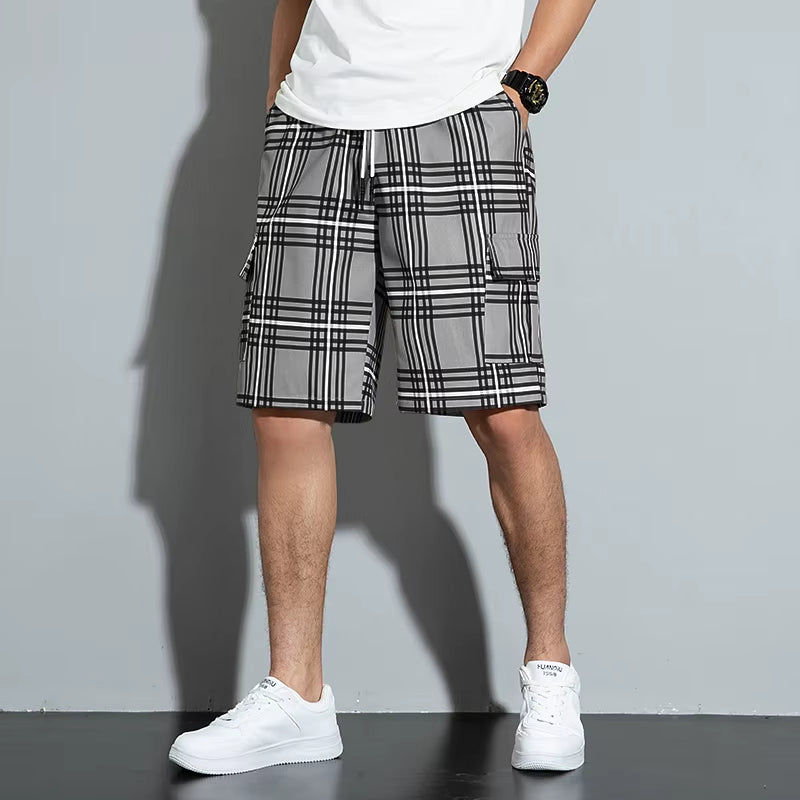 RIDGEWAY PLAID CARGO SHORTS
