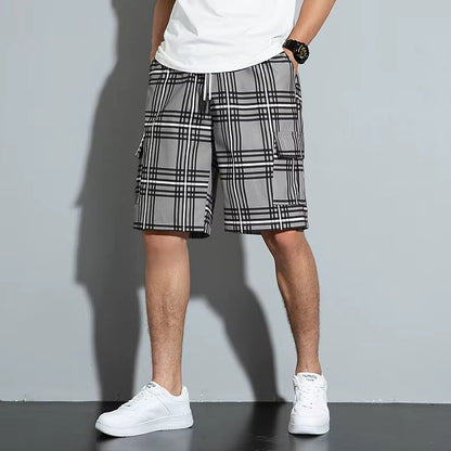 RIDGEWAY PLAID CARGO SHORTS