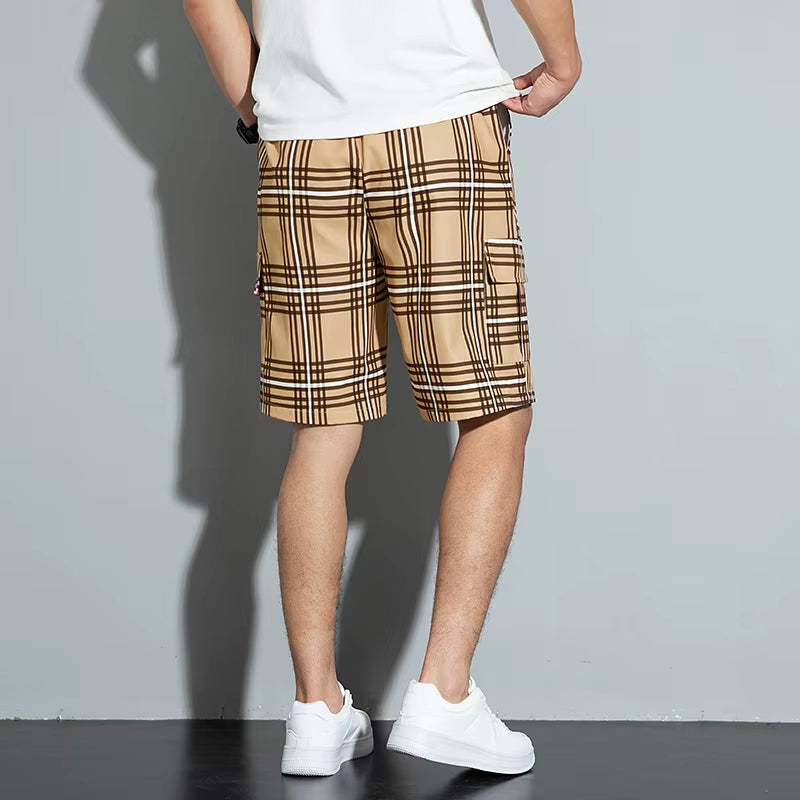 RIDGEWAY PLAID CARGO SHORTS