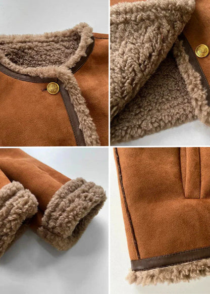 RUBY COSY SHEARLING-LINED JACKET