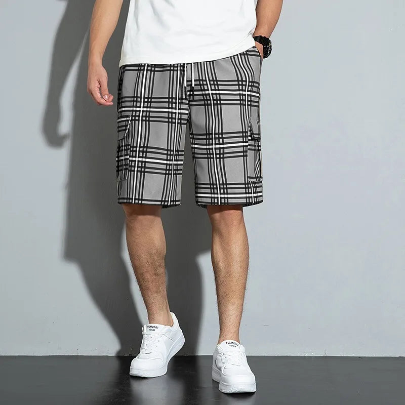 RIDGEWAY PLAID CARGO SHORTS