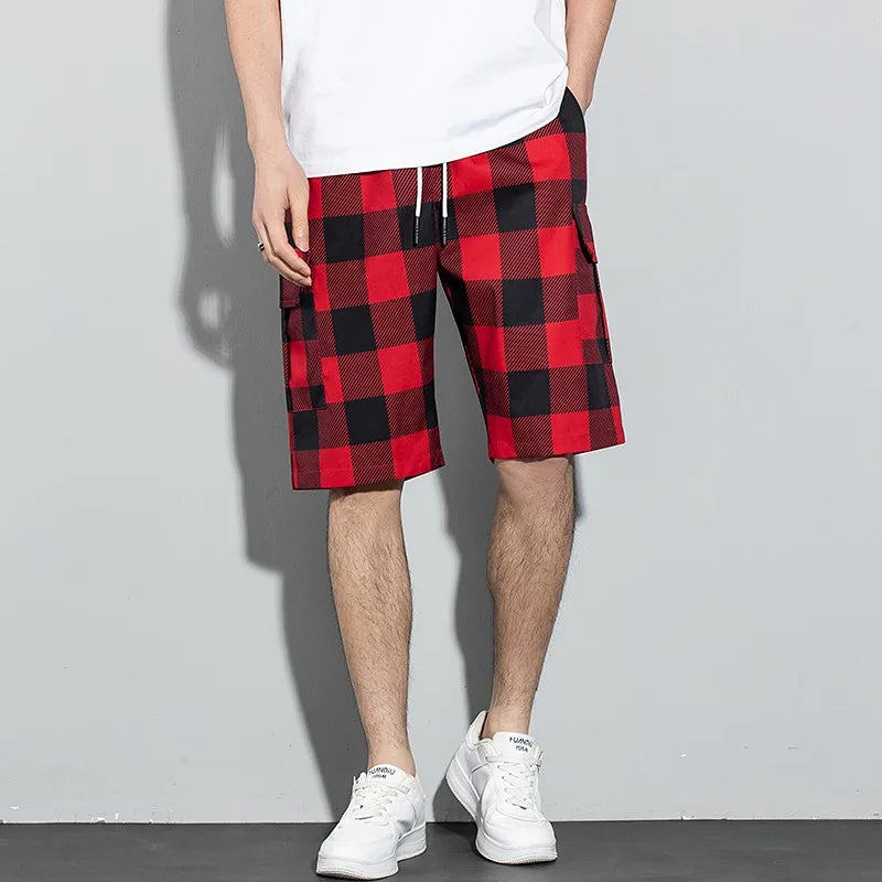 RIDGEWAY PLAID CARGO SHORTS