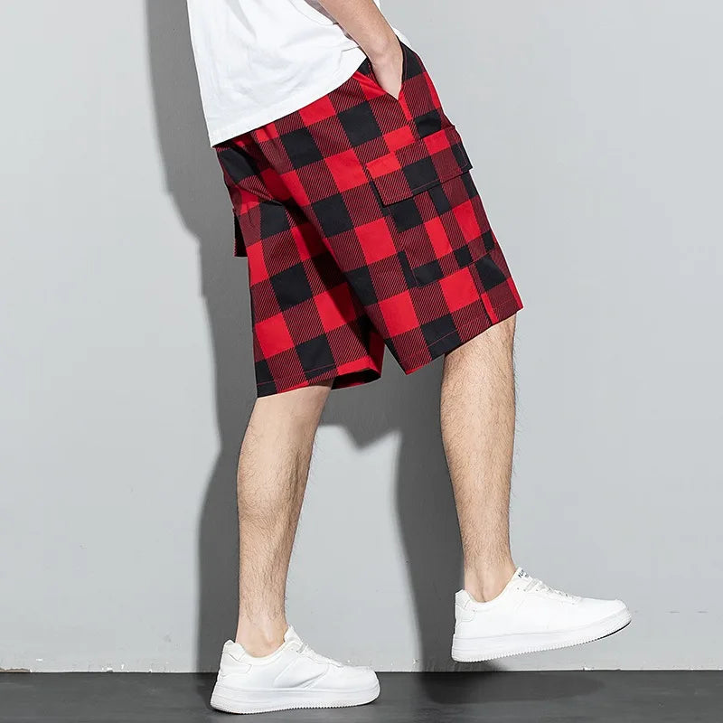 RIDGEWAY PLAID CARGO SHORTS