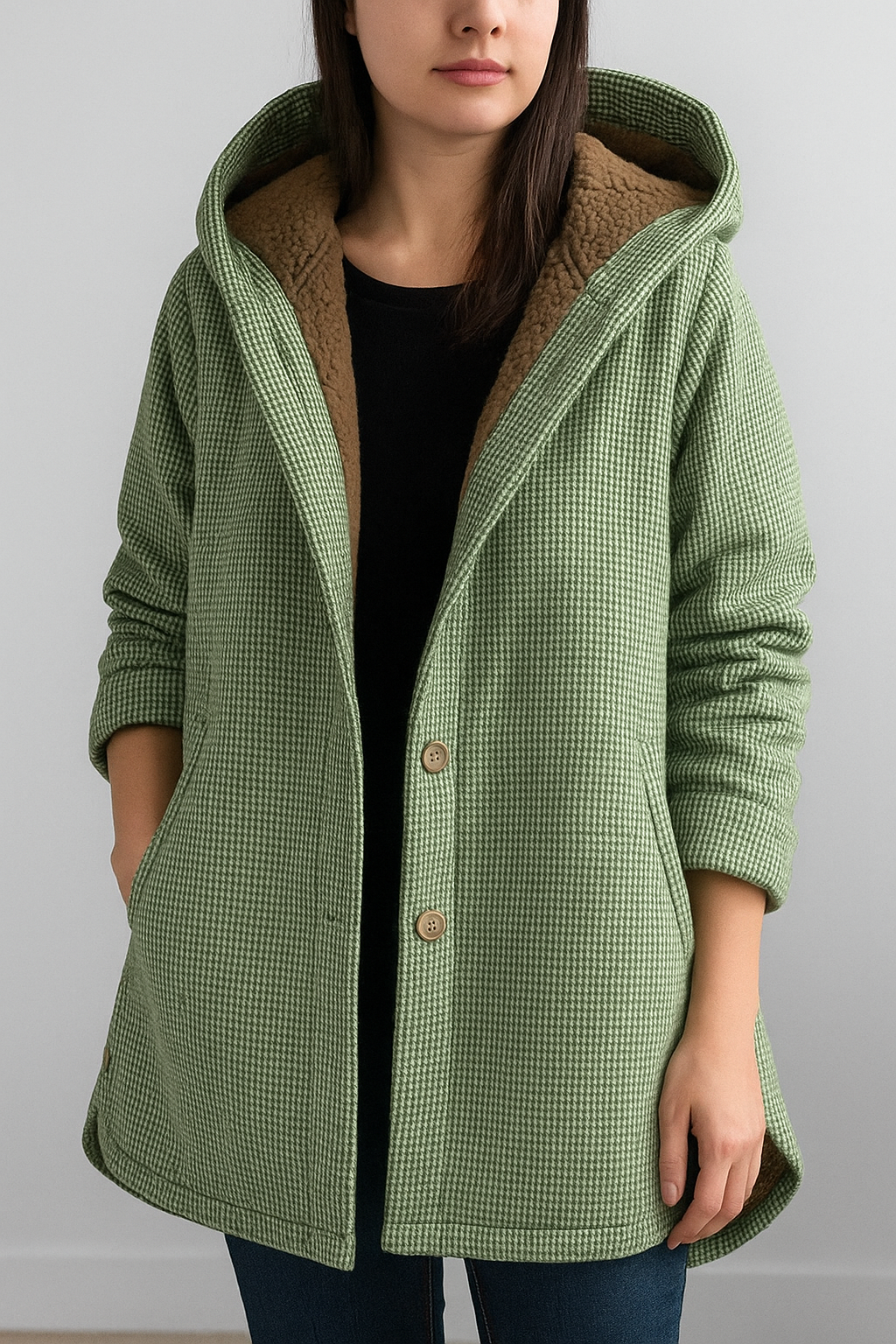 ELARA SHERPA FLANNEL JACKET