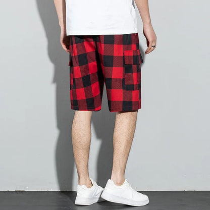 RIDGEWAY PLAID CARGO SHORTS