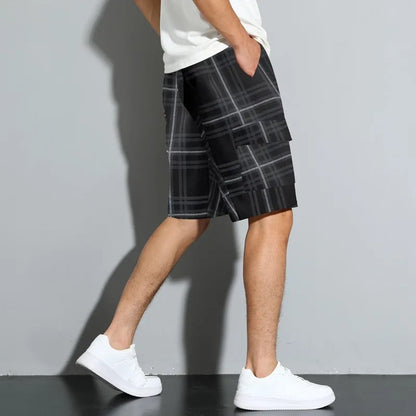 RIDGEWAY PLAID CARGO SHORTS